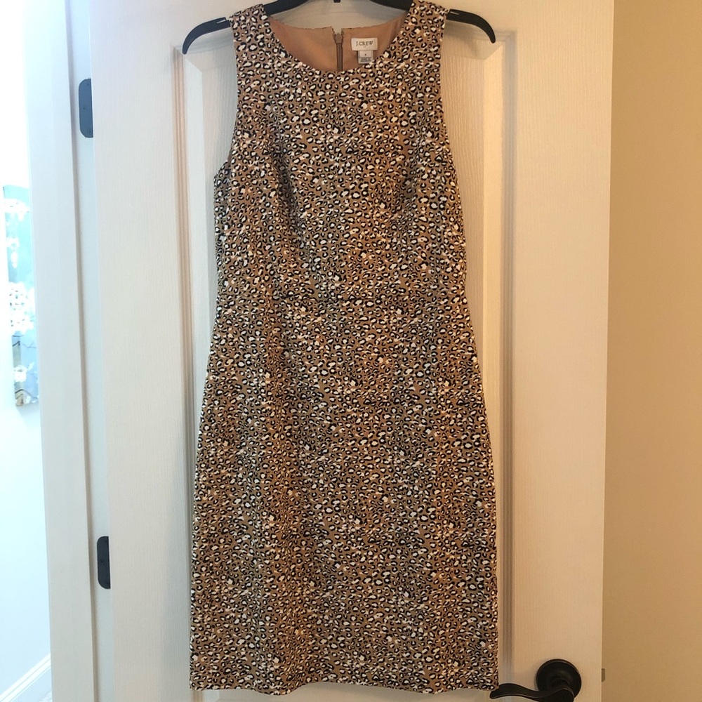 J crew animal print dress